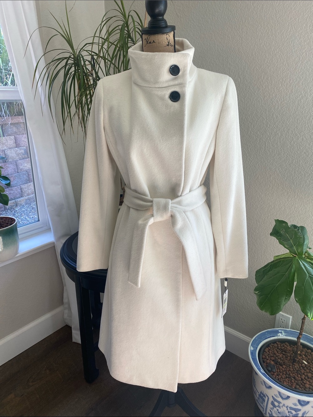 Calvin Klein Angora Wool Coat